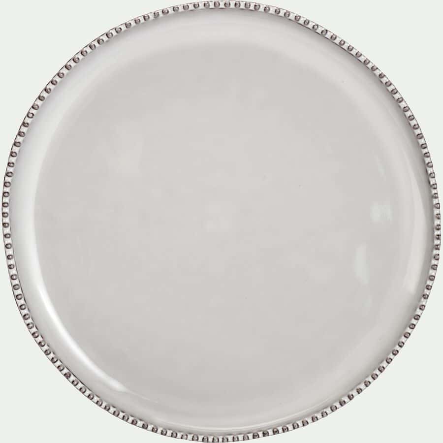 Assiette Plate en Porcelaine - Couleur Blanc Ustensile de Cuisine BZE00199  - Sodishop