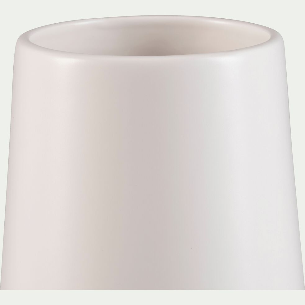 Grand vase en céramique - blanc ventoux H25cm-BISEL