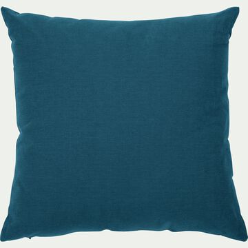 Coussin en coton 40x40cm - bleu figuerolles-CALANQUES