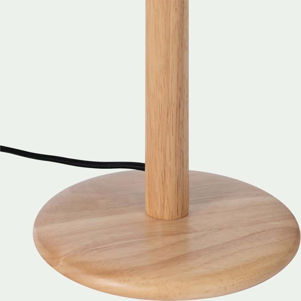 Lampe sur pied EOL CL05 en bois et lin sur 3 pieds