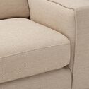 Canapé d'angle gauche fixe en tissu - beige roucas-SALVIA