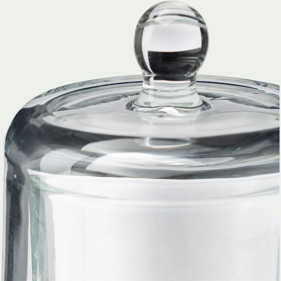 Boite déco en verre - transparent D9xH11,8cm-PAVIN
