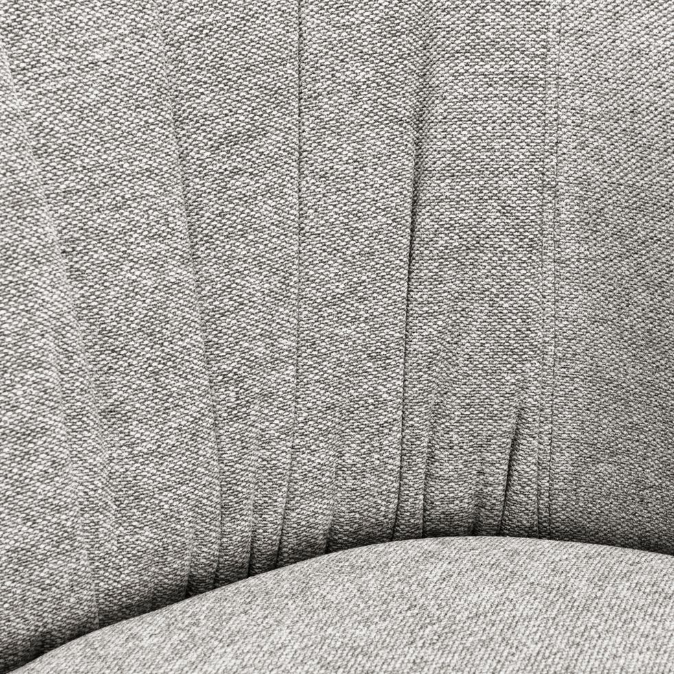 Fauteuil avec accoudoirs en tissu - gris borie-ALMERIA
