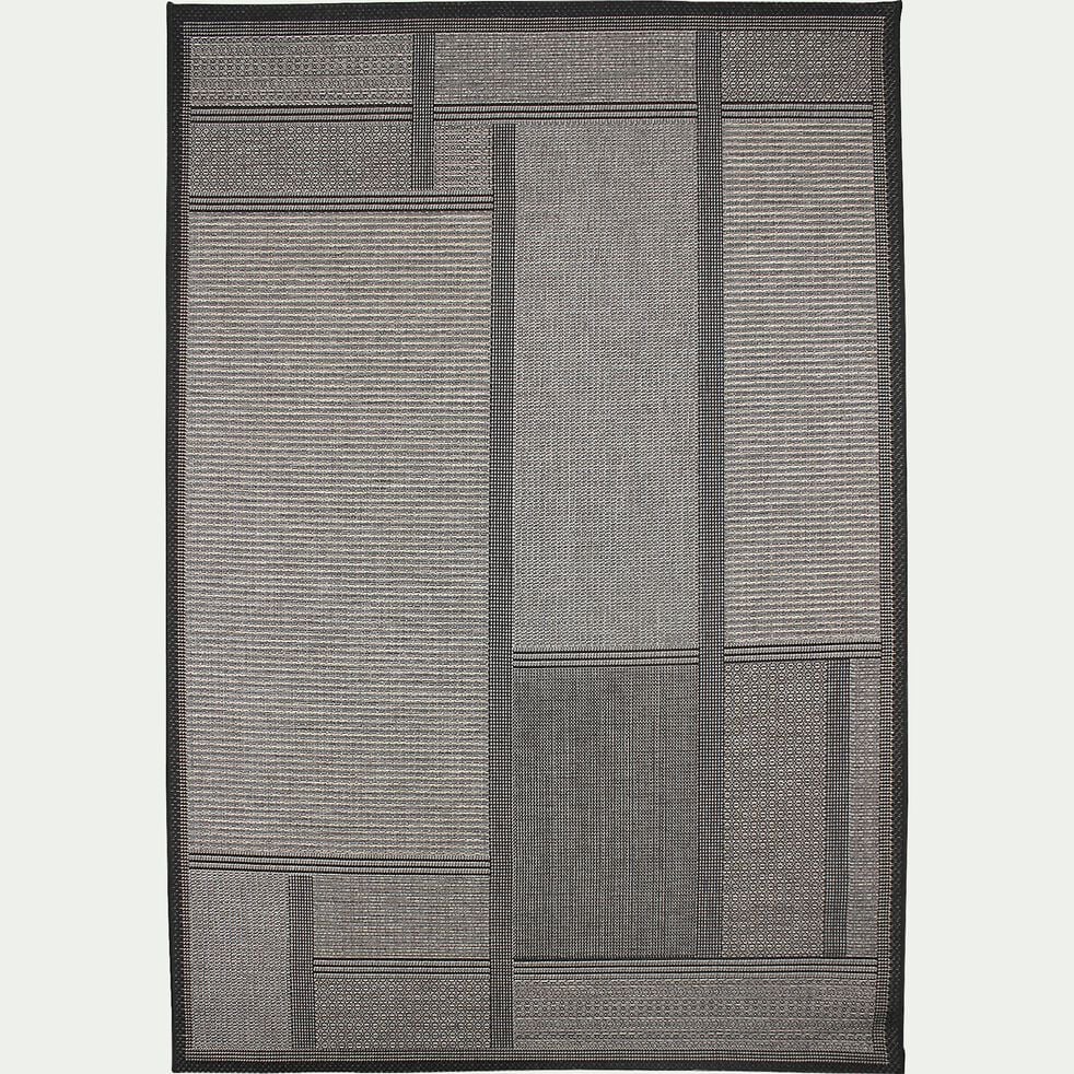 Tapis intérieur et extérieur - gris foncé 160x230cm-LIV