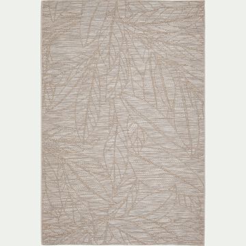Tapis intérieur et extérieur à motifs laurier - beige 160x230cm-LAURIER