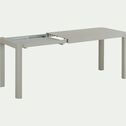 Table de jardin extensible en aluminium - beige (4 à 6 places)-BALCONY