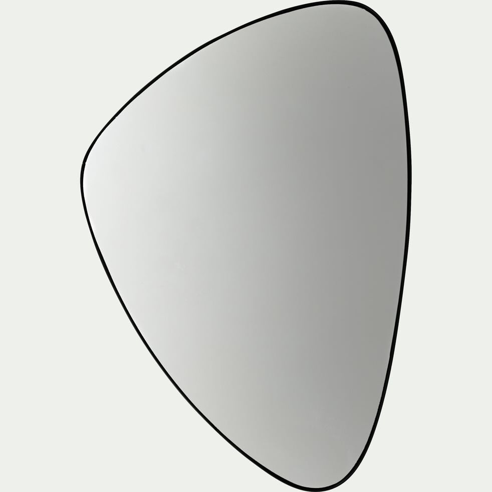 Miroir triangulaire - noir 42x62,5cm-TRELUS