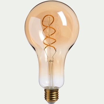 Ampoule décorative LED ambre D9,5cm culot E27-DECO