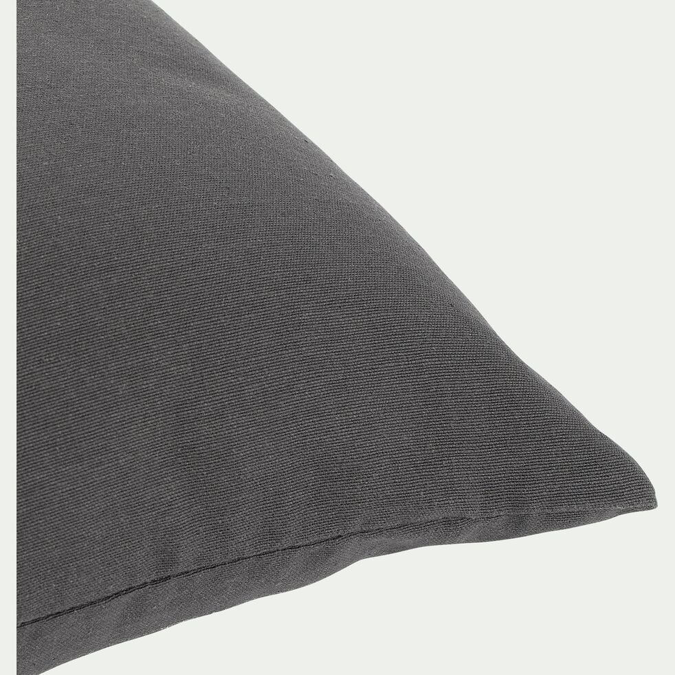 Coussin en coton 40x40cm - gris ardoise-CALANQUES