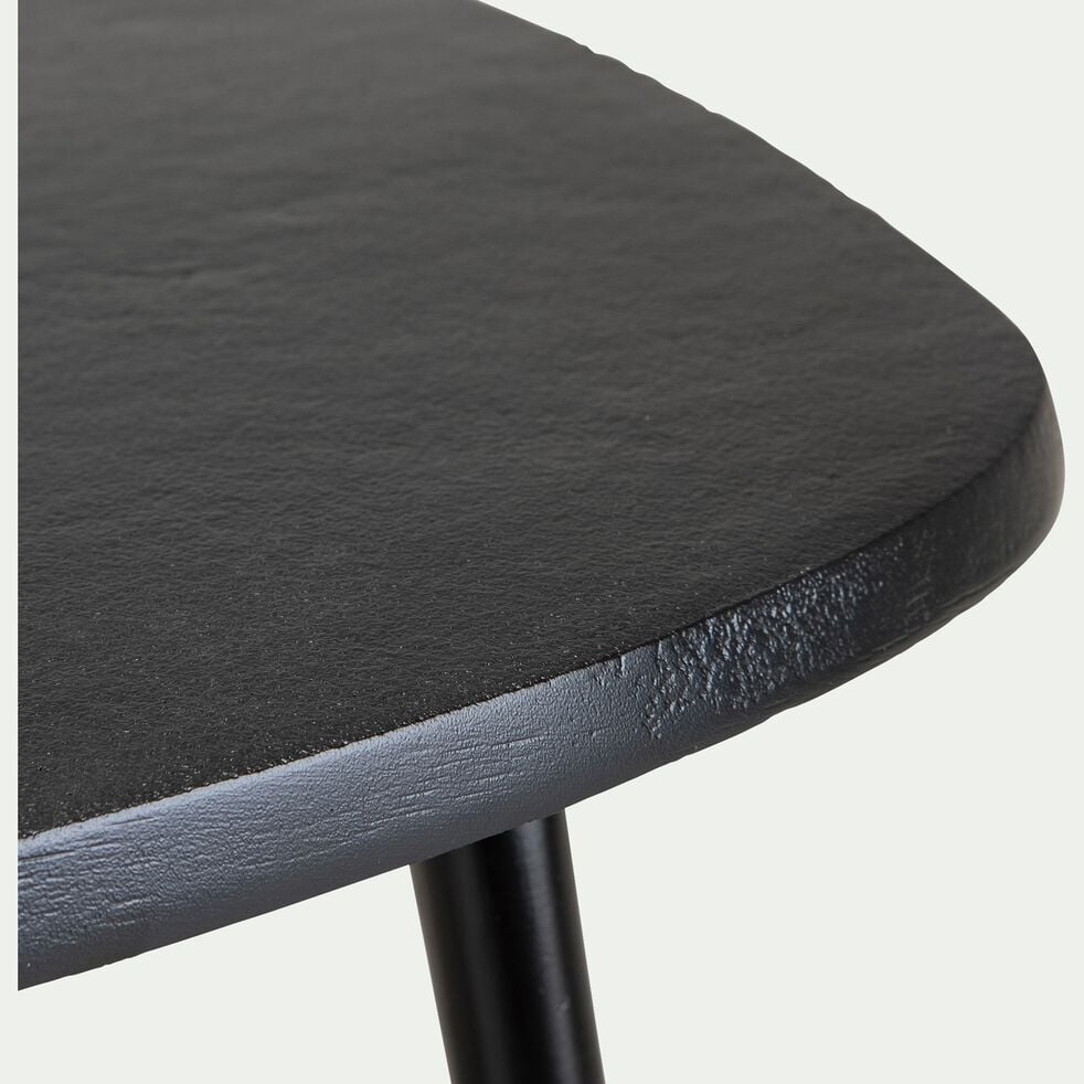 Table basse ovale en fonte d'aluminium - noir-LUCERAM