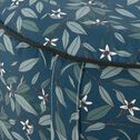 Pouf de jardin en tissu motif floral - bleu D53cm-Caprice