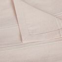 Couvre-lit tissé en coton - rose grège 180x230cm-BELCODENE