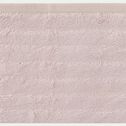 Serviette invité longues mèches en viscose et coton - rose grège 30x50cm-AUBIN