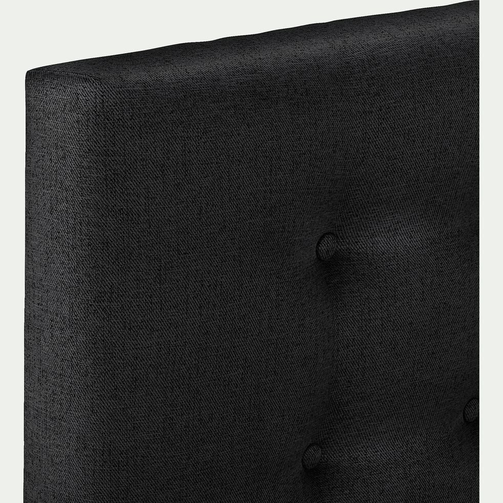 Tête de lit boutonnée  en tissu - gris anthracite L190cm-TIBOULEN