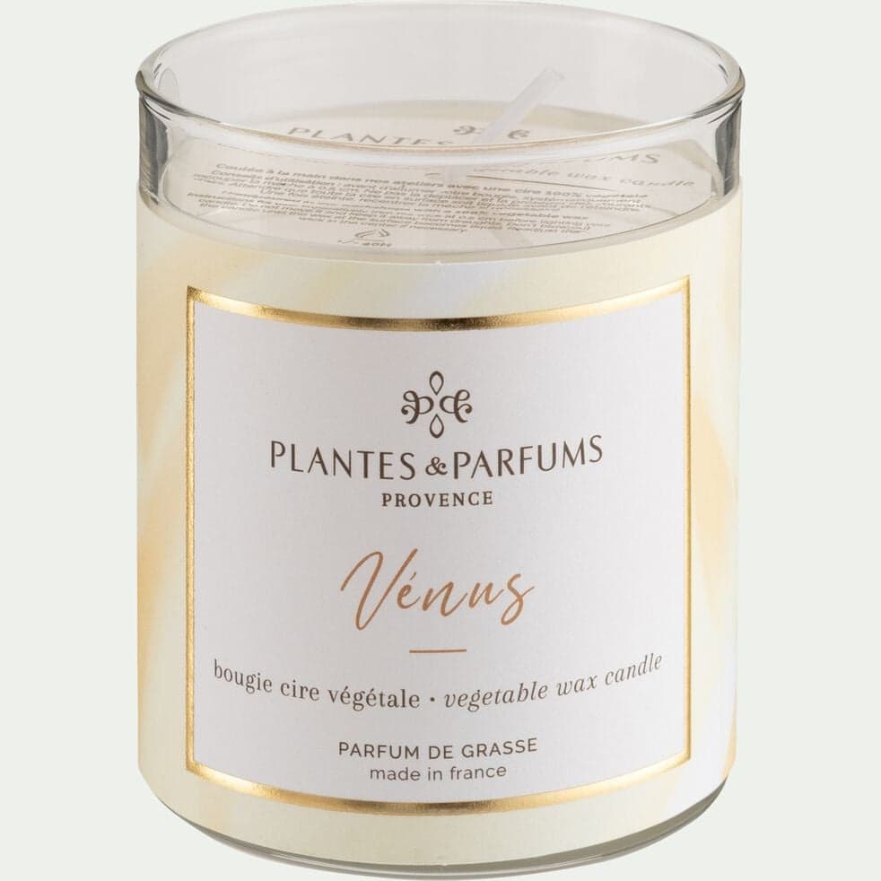 Grande Bougie Vénus, Bougies Parfumées - Plantes & Parfums