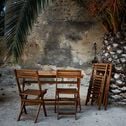 Chaise de jardin pliante en acacia - bois clair-MILANA