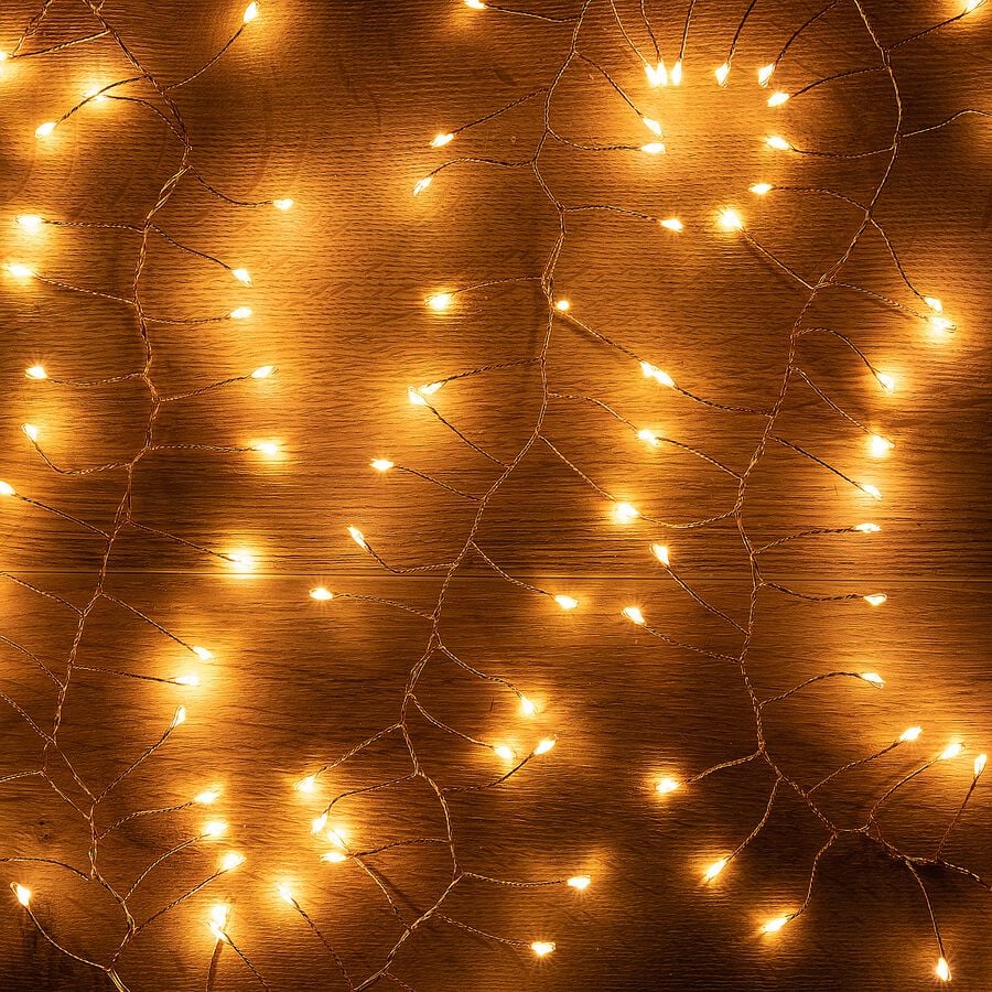 Guirlande lumineuse électrique micro LED - L120cm jaune-PALANCO