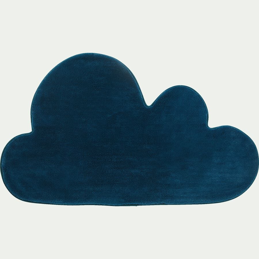 Tapis forme nuage bleu figuerolles-MORGIOU