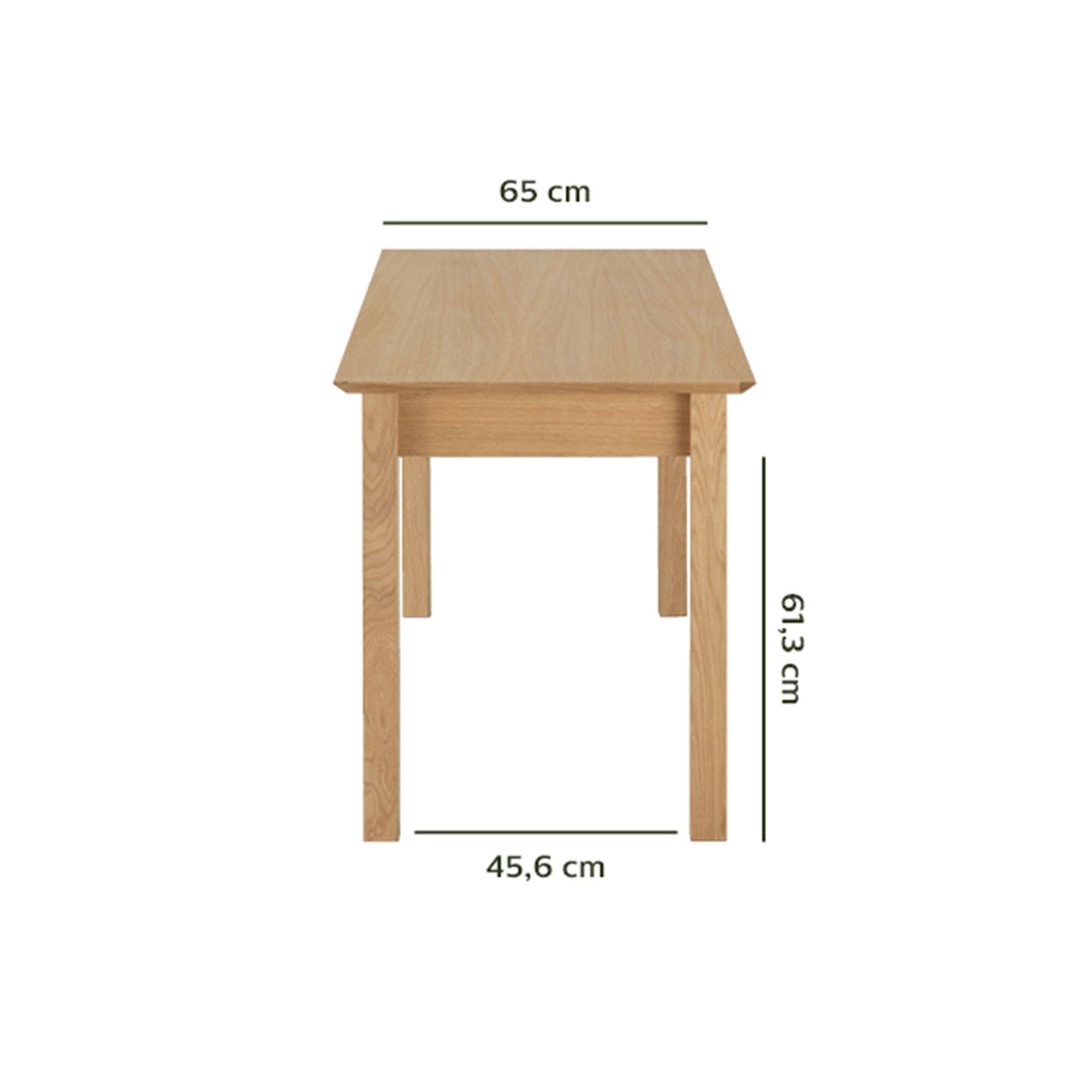 Bureau en bois - naturel L140cm-AGOSTA