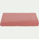 Drap plat en coton - rouge ricin 180x300cm-CALANQUES
