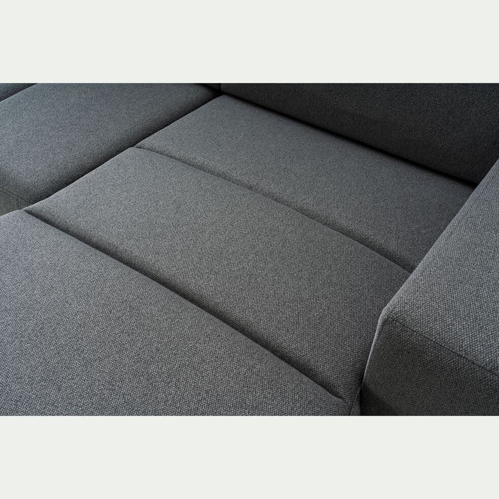 Canapé d'angle réversible et convertible en tissu - gris vésuve-ORIGANO
