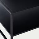 Table basse rectangulaire en acier - noir 50x100cm-LEVANTE