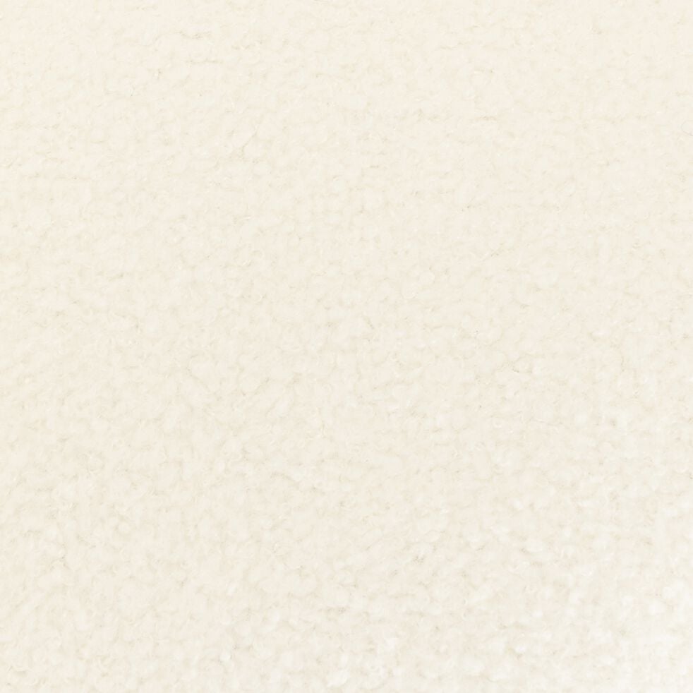 Fauteuil en tissu avec piétement en acier - blanc capelan-ALICE