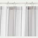 Rideau de douche rayé 180x200cm - blanc-ALESSIO