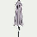 Demi-parasol avec manivelle - gris vésuve (petit modèle)-MONGEDO