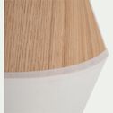 Applique non électrifié en chêne et tissu l25cm - beige roucas-DOMUS