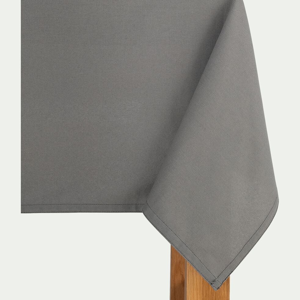 Nappe en coton gris borie 145x145cm-VENASQUE