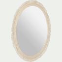 Miroir rond en tissu D41,5cm-DONIA