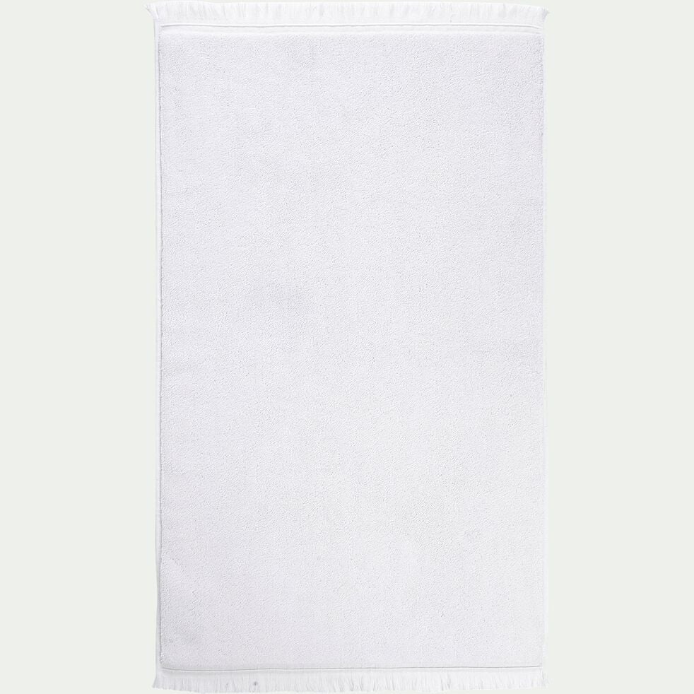 Tapis de bain en coton - blanc 50x80cm-Ryad