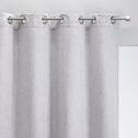 Rideau à œillets en polyester 140x250cm - gris clair-CADOLIVE