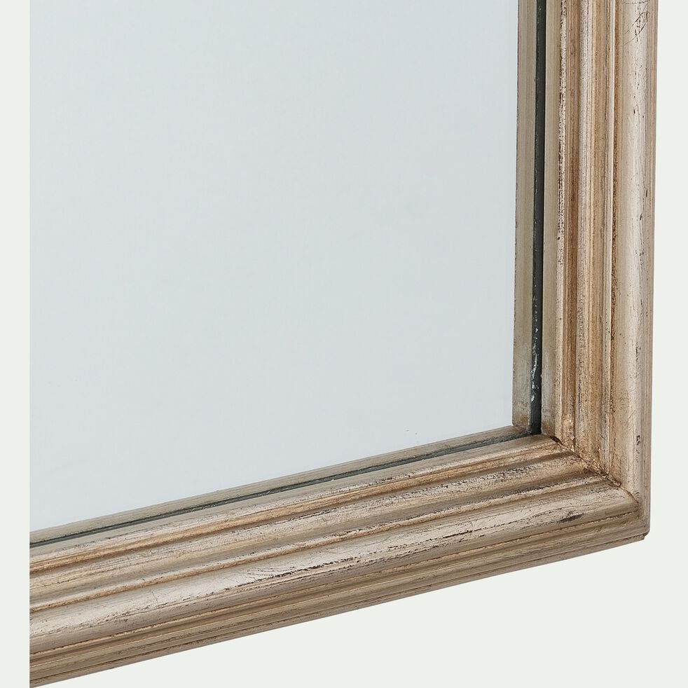 Miroir rectangulaire en bois - doré H165cm-ANGELIN