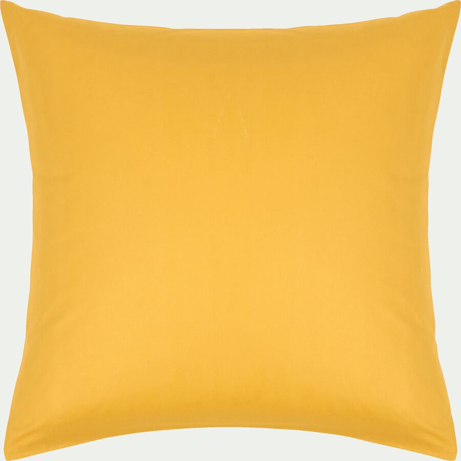 Taie d'oreiller enfant en coton 65x65cm - jaune-CALANQUES