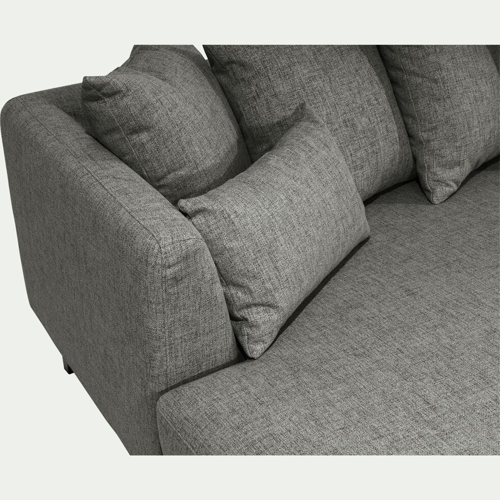 Canapé d'angle gauche en tissu - gris restanque-TESSOUN