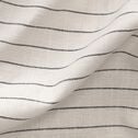 Nappe en coton blanc et noir 170x300cm-BADIANE