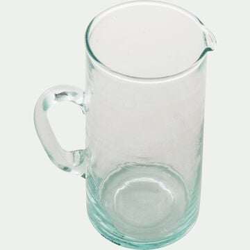 Carafe avec anse en verre recyclé 1,1L - transparent-BELDI