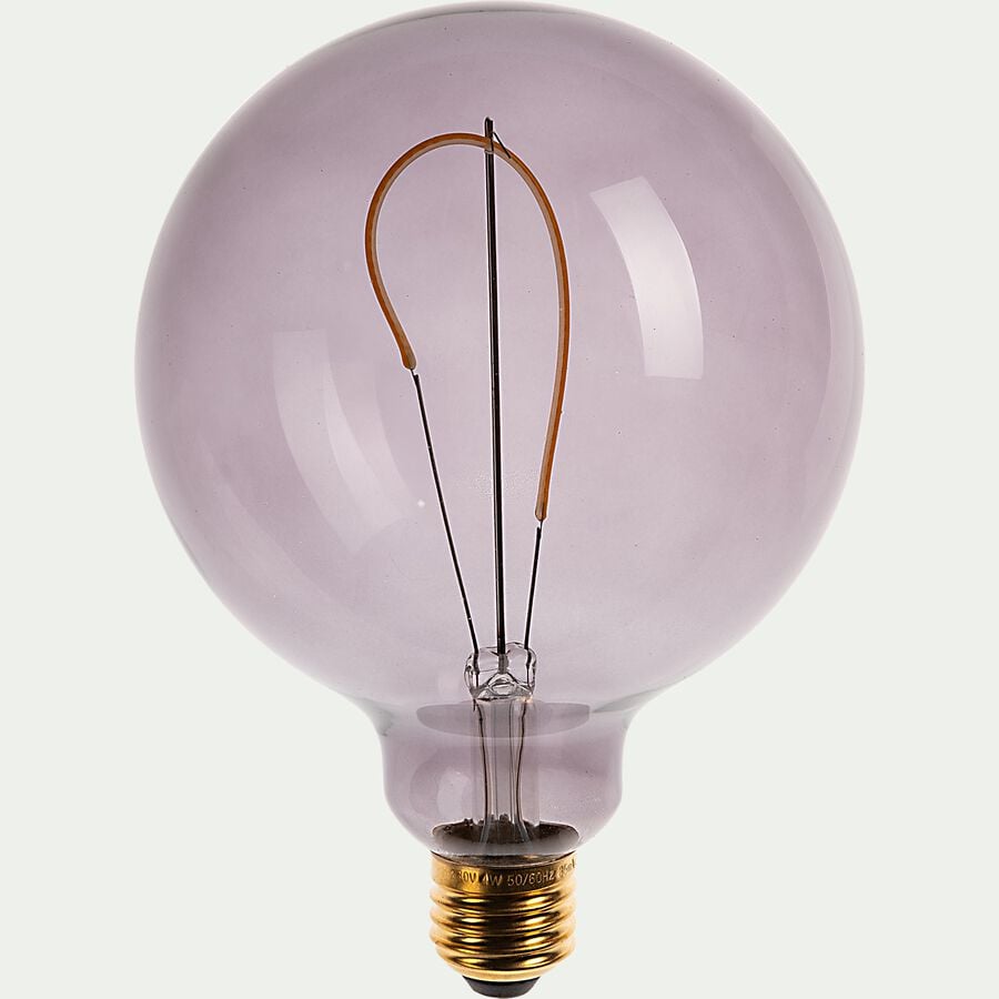 Ampoule LED déco à filament globe lumière chaude - noir-AMPOULE