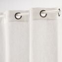 Voilage à œillets en polyester - blanc ventoux 135x250cm-DUNE