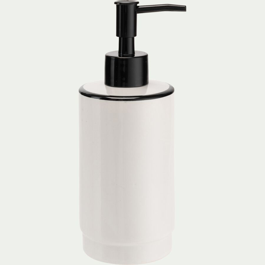 Distributeur à savon en grès - blanc H18,50cm-DIVI