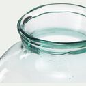 Vase bouteille en verre recyclé - transparent D22XH44cm-VANC