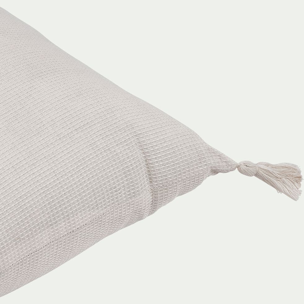 Coussin rectangle en coton 30x40cm - blanc-SONGE