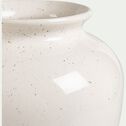 Grand vase en faïence - blanc ventoux H31cm-HYPHATE