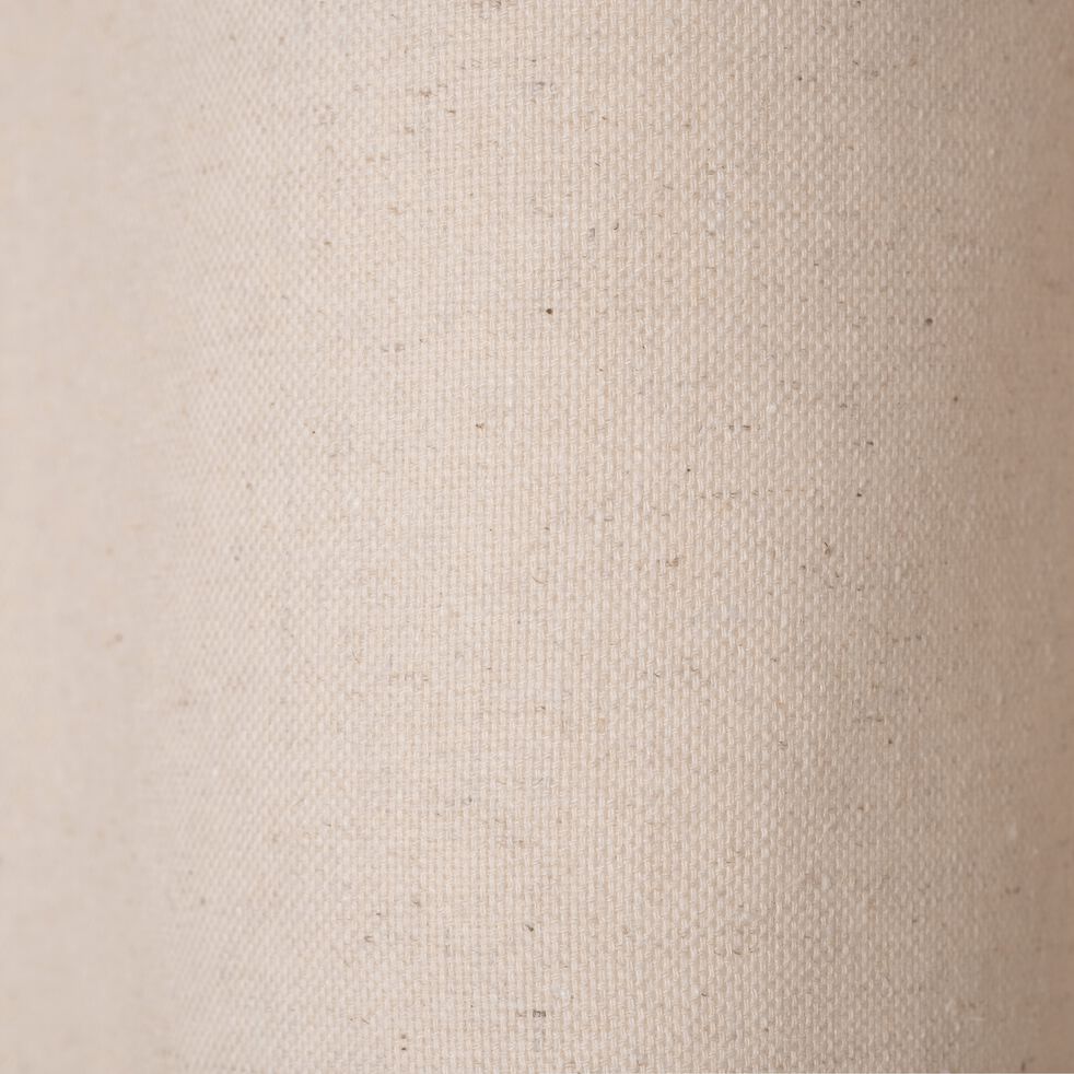 Rideau à œillets en lin et coton - beige roucas 140x250cm-CEZE