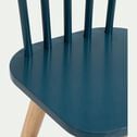 Chaise enfant en bois - bleu figuerolles-HELGA