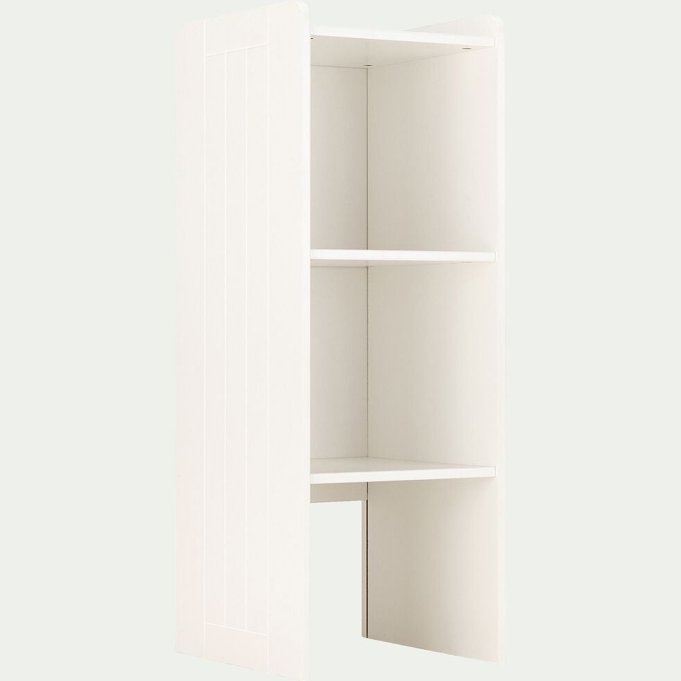Bibliothèque en bois chambre enfant - blanc H105xP40xl37cm-POLLUX