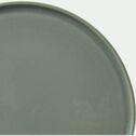 Assiette plate en faïence vert cèdre D27cm-VADIM