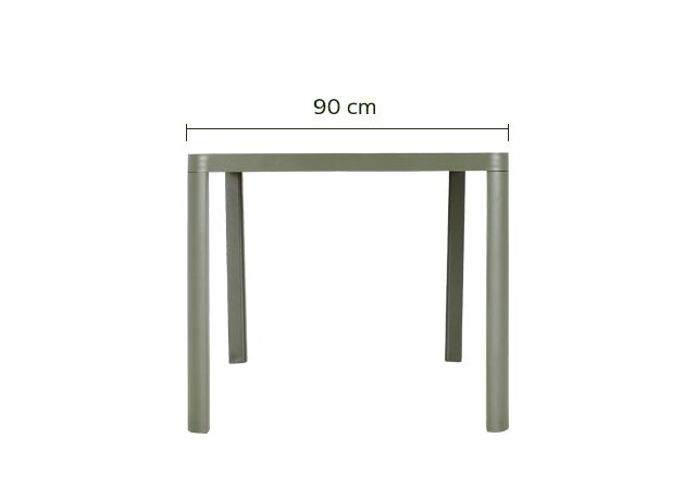 Table de jardin en aluminium - vert cèdre (4 à 6 places)-ALEP